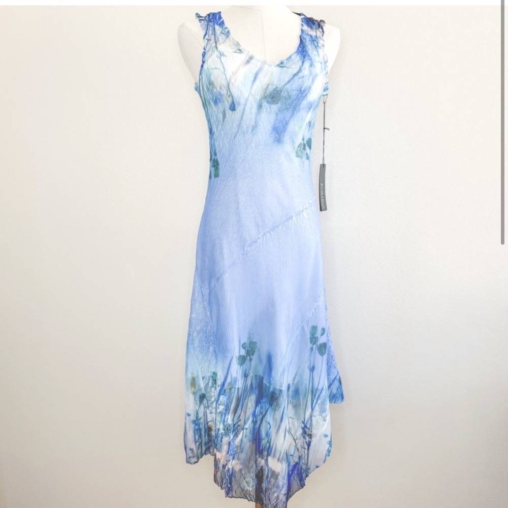 NWT Komarov Calypso Breeze Asymettric Hem Dress